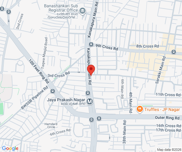 Map of Dr Naveen Spine & Ortho Clinic | Spine Specialist in Bangalore