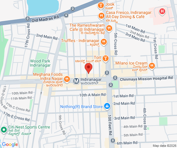 Map of Dr Swetha’s Cosmoderm Centre