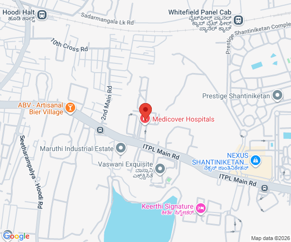 Map of Dr Aanchal Bhatia - Bone Cancer & Orthopedic Oncology Specialist, Bangalore